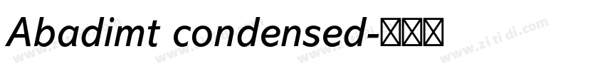 Abadimt condensed字体转换